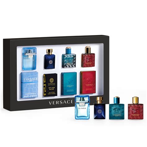 versace miniaturen set heren|Versace 5 piece mini set.